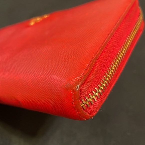 Prada Scarlet Red Zip-Around Wallet - Picture 8 of 15